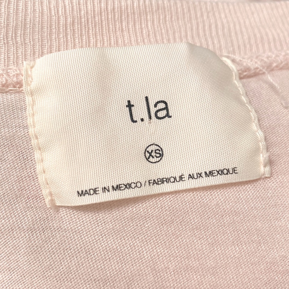 Anthropologie t. la Boho Chic Blush Ruffle Tee Size XS - Picture 7 of 7